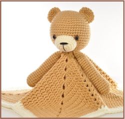 lovey blanket bear security blanket teddy