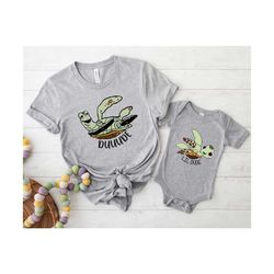 duuude and lil dude shirt, turtle daddy shirt, dad and kid matching shirt, fathers day shirt, daddy gift, new dad shirt,