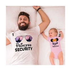 disneyland princess security shirt, fathers day shirt, disneyland dad shirt, mickey dad shirt, magic kingdom shirt, fami