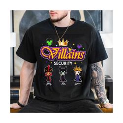 custom disneyland villains security shirt, fathers day shirt, villains dad shirt, gift for dad, disneyland villains shir