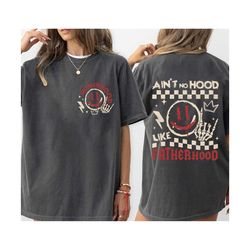 ain't no hood like fatherhood shirt, fathers day shirt, rock dad shirt, dad skeleton shirt, fatherhood shirt, gift for d