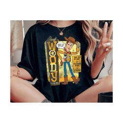 vintage disney pixar toy story 4 shirt sheriff woody doll tshirt disneyland family matching tee disney outfits wa, disne