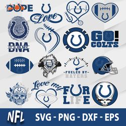 indianapolis colts svg bundle, indianapolis colts svg, nfl svg, png dxf eps file