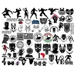 black panther svg bundle, black panther svg, black panther silhouettes svg