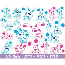 blues clues svg, blues clues birthday svg, magenta blues clues svg, png