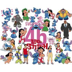 disney lilo and stitch svg bundle files for cricut, silhouette, disney lilo and stitch svg, disney lilo and stitch svg f