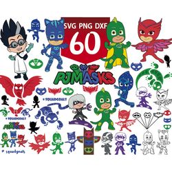 pj mask svg bundles, catboy owlette gekko pj masks svg, pj masks svg, superhero svg