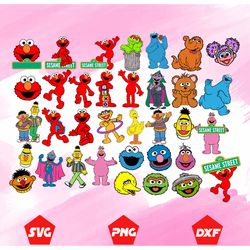 sesame street bundle svg, muppets vector, puppet svg, bundle sesam street svg, street monsters svg, sesame street bundle