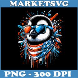 us flag penguin 4th of july png, patriotic penguin png, digital file, png high quality, sublimation, instant download