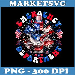 emergency department 4th of july png, usa emergency room nurse png, digital file, png high quality, sublimation