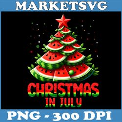 christmas in july png, funny watermelon tree png, summer watermelon png, digital file, png high quality, sublimation