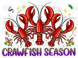 crawfish season png sublimation design download, happy mardi gras png, hand drawn crawfish png, crawfish png, sublimate
