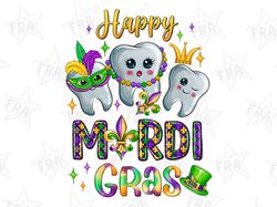 happy mardi gras dentist png sublimation design download, mardi gras png, dental png, dentist life png, sublimate design