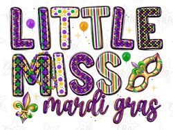 little miss mardi gras png sublimation design download, mardi gras png, little miss png, western mardi gras png, sublima