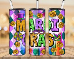 mardi gras 20oz skinny tumbler png,mardi gras png, mardi gras tumbler png, glitter tumbler png, sublimate designs downlo