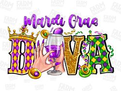 mardi gras diva png sublimation design download, mardi gras png, happy mardi gras png, western mardi gras png, sublimate