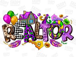 realtor mardi gras png sublimation design download, happy mardi gras png, mardi gras carnaval png, realtor png, sublimat