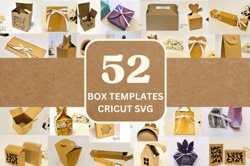 52 svg box templates - cricut svg files