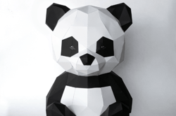 cute panda paper origami