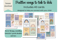 positive ways to talk to kids flashcards