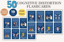 50 cognitive distortion flashcards