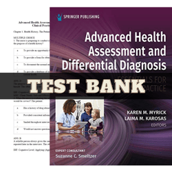 test bank advanced health assessment and differential diagnosis essentials 1st edition myrick | all chapters included