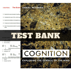 test bank for cognition exploring the science of the mind 7th edition daniel reisberg | all chapters included