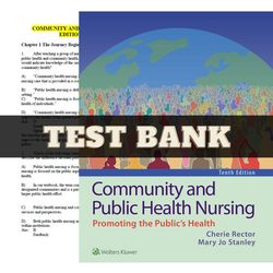 test bank for community and public health nursing 10th edition by rector | all chapters included