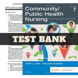 test bank for community public health nursing 7th edition mary a. nies, melanie mcewen | all chapters included