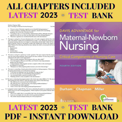 test bank davis advantage for maternal newborn nursing critical components of nursing care fourth editi by connie durham