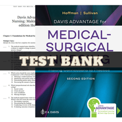 test bank davis advantage for medical surgical nursing making connections to practice 2nd edition by janice j. hoffman