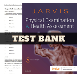 test bank for physical examination & health assessment 8th edition by carolyn jarvis | all chapters included