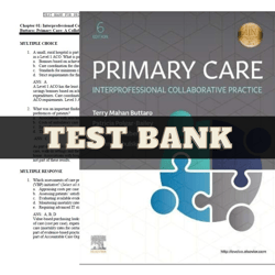 test bank for primary care interprofessional collaborative practice 6th edition buttaro | all chapters included