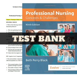 test bank for professional nursing concepts & challenges 9th edition beth black | all chapters included