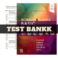 robbins & kumar basic pathology robbins pathology 11th edition by vinay kumar test bank | all chapters included