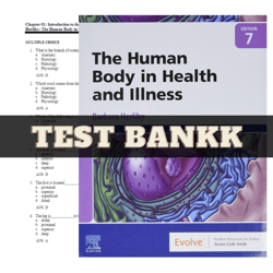 test bank for the human body in health and illness 7th edition by barbara herlihy| all chapters included