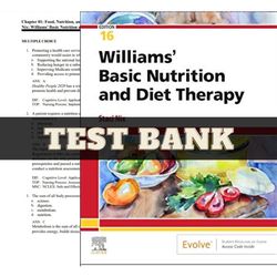 test bank for williams basic nutrition and diet therapy 16th edition by nix | all chapters included