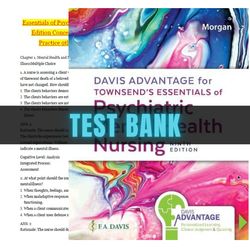 test bank for townsend's essentials of psychiatric mental health nursing concepts of care 9th edition morgan test bank