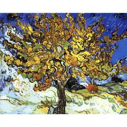 paint by number van gogh the mulberry tree by vincent van gogh 1889 famous paintings diy kit for adults