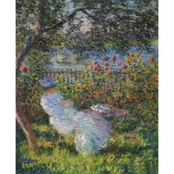 paint by number alice hoschede in the garden by claude monet 1881 - paint by numbers of famous paintings kit for adults