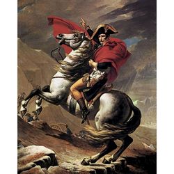 paint by number napoleon crossing the alps by jacques-louis david 1801 - paint by numbers famous paintings kit