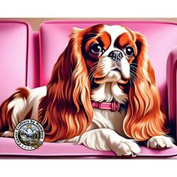 paint by numbers - cavalier king charles spaniel, diy acrylic painting by numbers kits, animal paintings, dog portrait