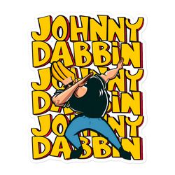 johnny dabbin bubble-free stickers