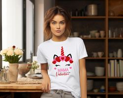 unicorn mama is my valentine shirt, mommy and kids sweatshirt, valentines toddler shirt, valentines day gift shirt, birt