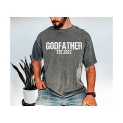 godfather shirt, custom date godfather shirt , godfather est. shirt, fathers day gift for godfather, new godfather ,gran