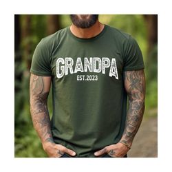 fathers day gift for grandpa, new grandpa shirt, gift for grandpa, grandpa est 2024 shirt, pregnancy announcement, fathe