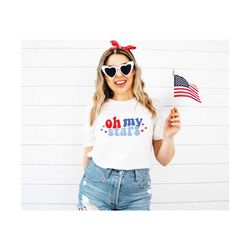 oh my stars shirt, 4th of july shirt, fourth of july shirts, rainbow 4th of july tshirt, for women, 4th of july kids tod