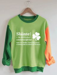 st patrick's day sweatshirt, slainte sweatshirt, lucky sweatshirt, shamrock sweatshirt, shamrock hoodie, lucky shirt