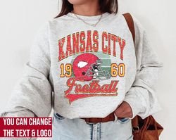 kansas city football sweatshirt, kansas city football shirt, vintage style kansas city football sweater, kansas city fan