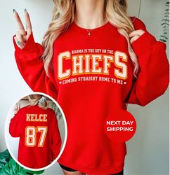 karm is the guy on the chifs t-shirt and sweatshirt travis kelce and ts era kansa chefs era karm ts and travis shirt